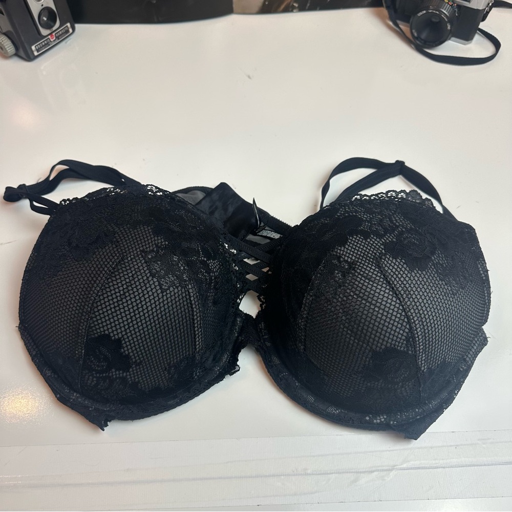 Torrid Black Lace Mesh Bra